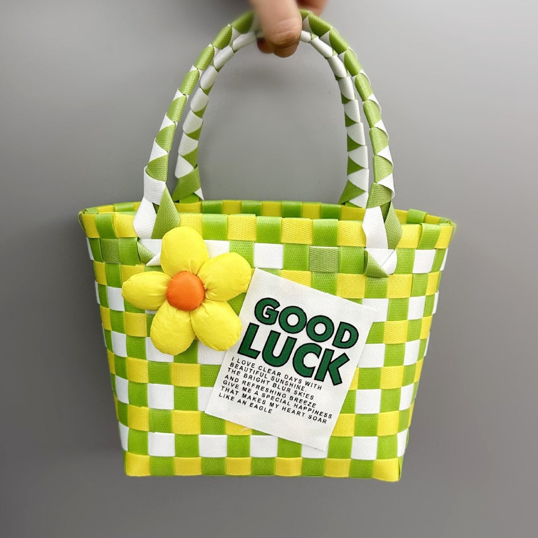Playful and Colorful Basket Bag Kalsten