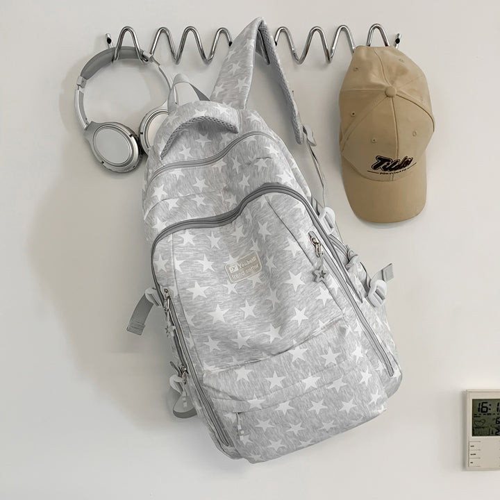 Trendy Star-Print School Backpack Kalsten