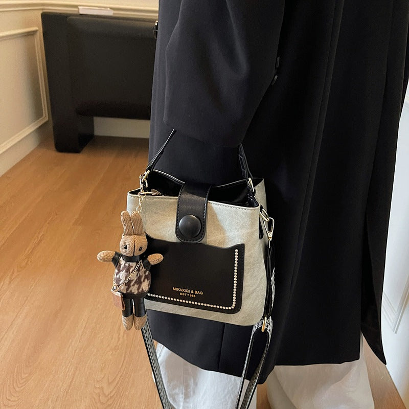 Chic Structured Mini Bucket Bag Kalsten