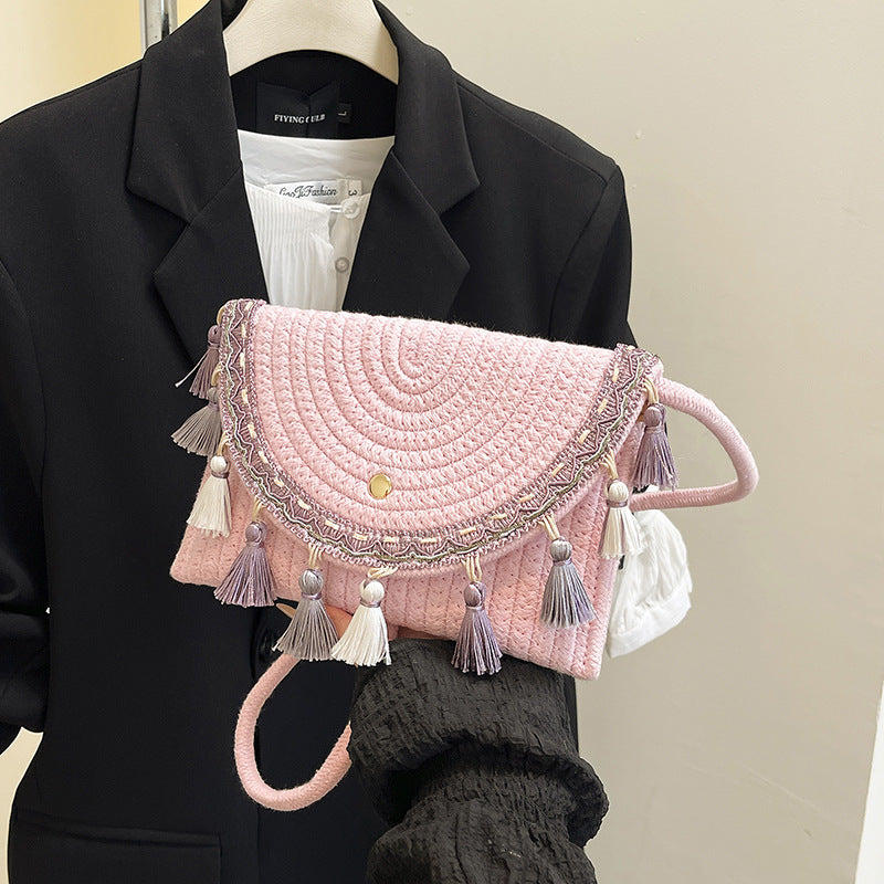 Bohemian Woven Clutch Bag Kalsten