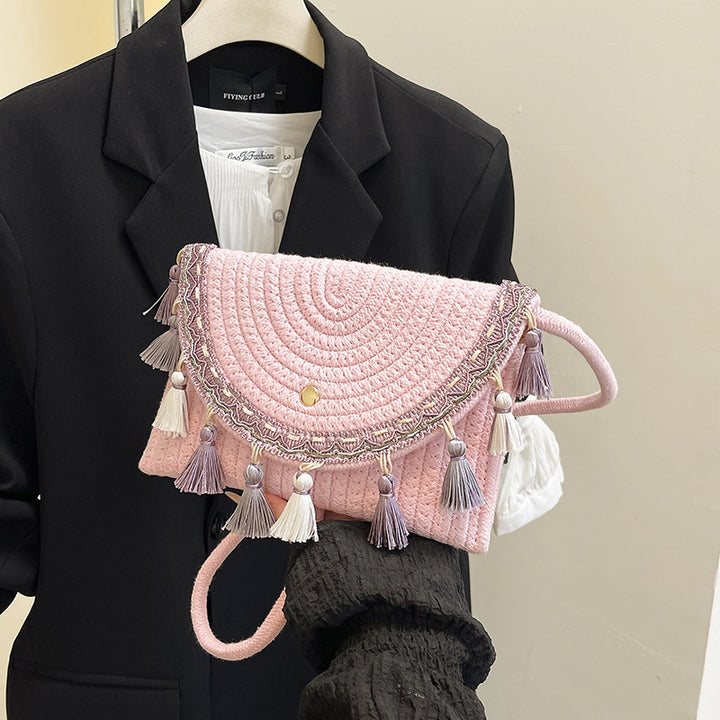 Bohemian Woven Clutch Bag Kalsten