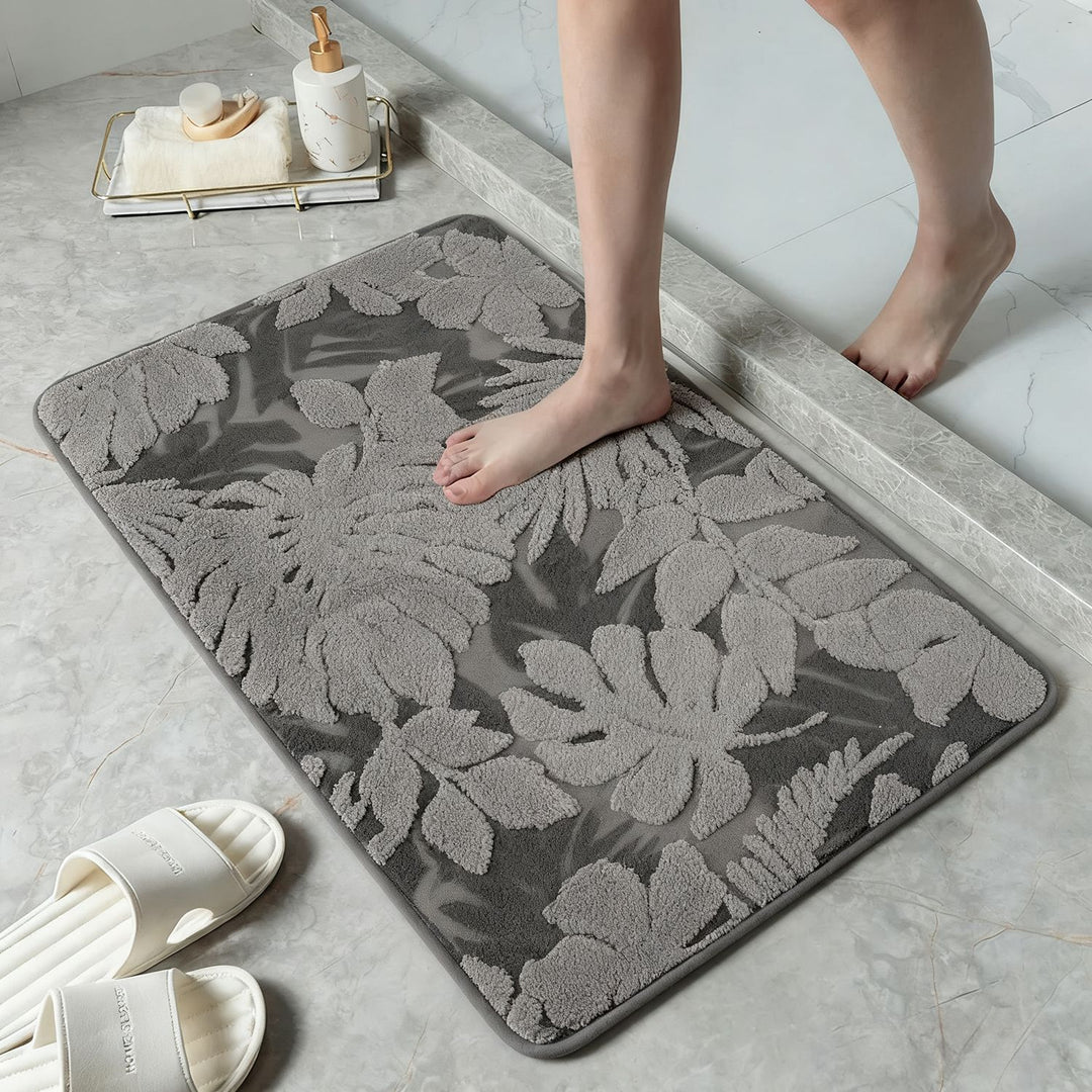 Floral Pattern Soft Bath Mat Kalsten