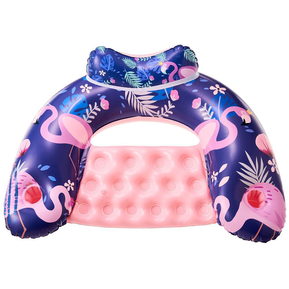 Unisex Inflatable Comfort Pool Lounger with Headrest Kalsten