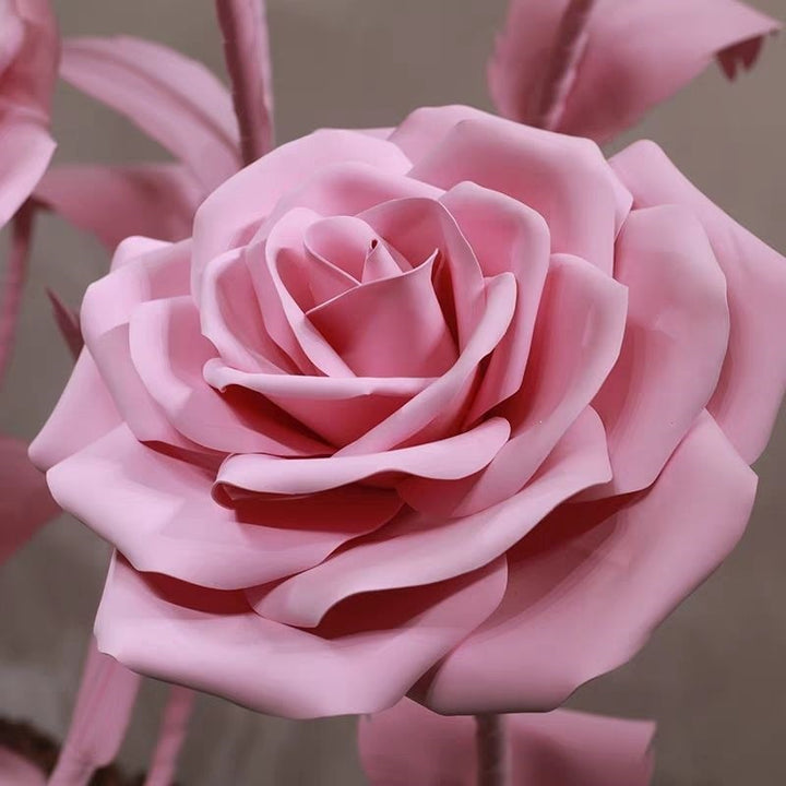 Elegant Decorative Faux Rose Sculpture