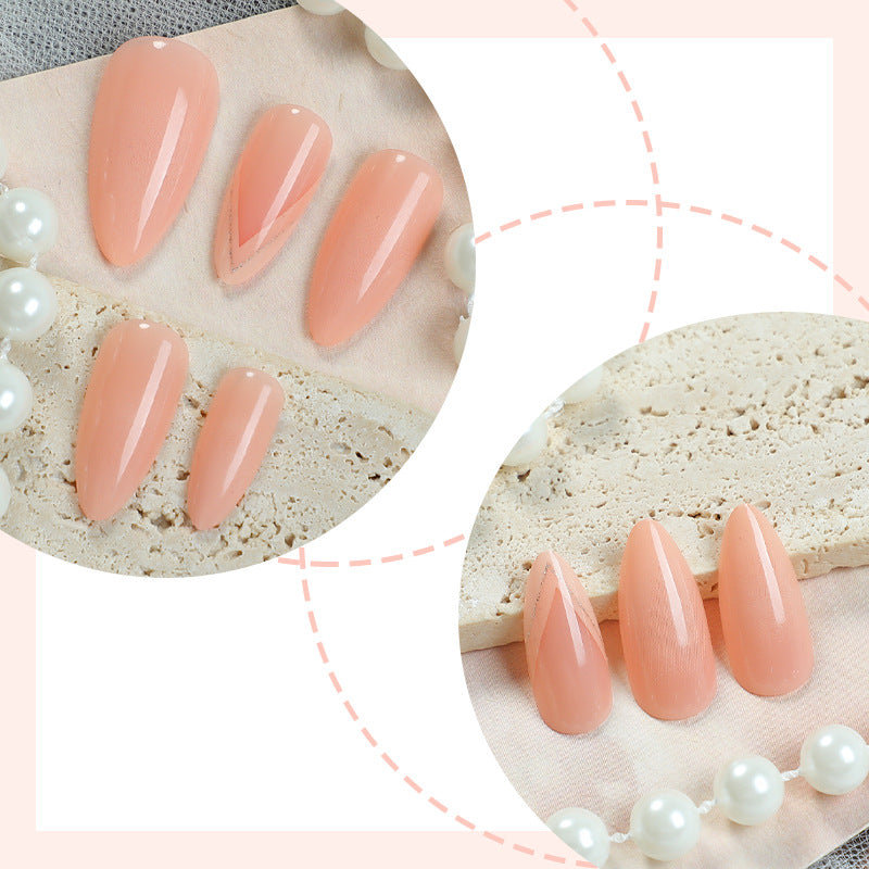 Elegant Stiletto Press-On Nail Set with Dazzling Gem Accents Kalsten