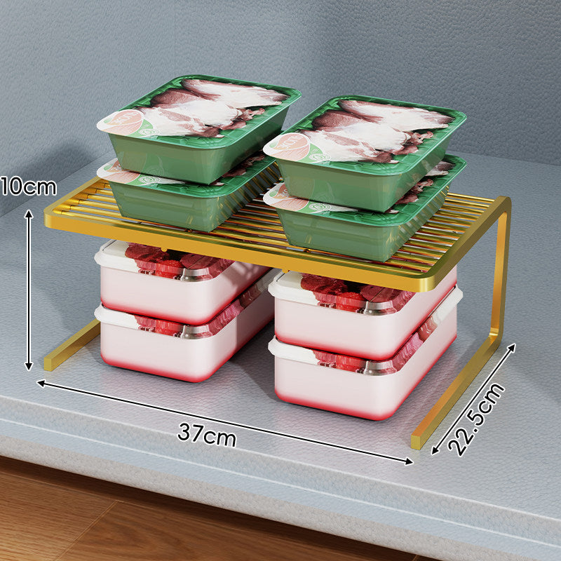 Triple-Tier Slim Slotted Countertop Pantry Shelf Organizer
