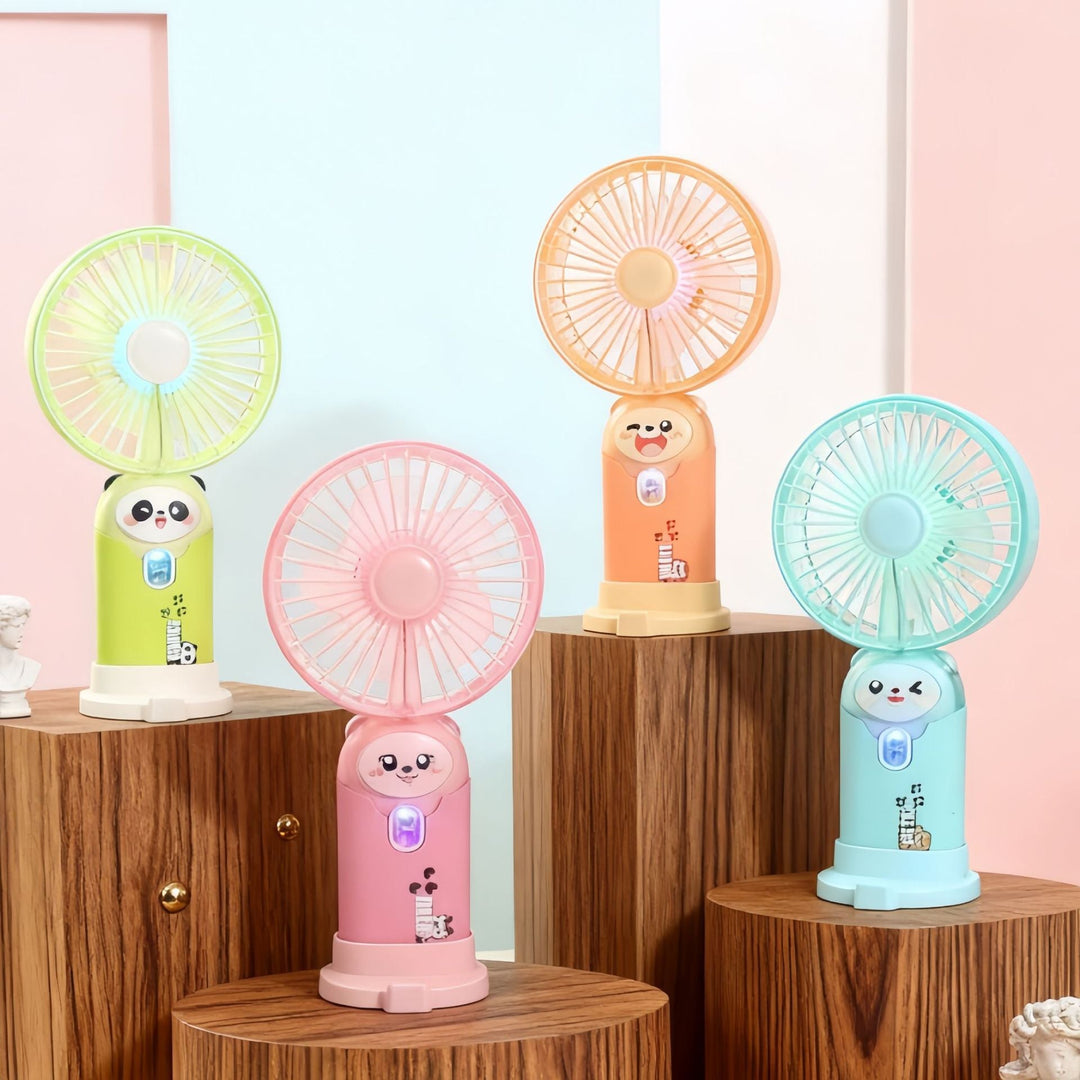 Women's Portable Hand Fan with Cute Rabbit Design Kalsten