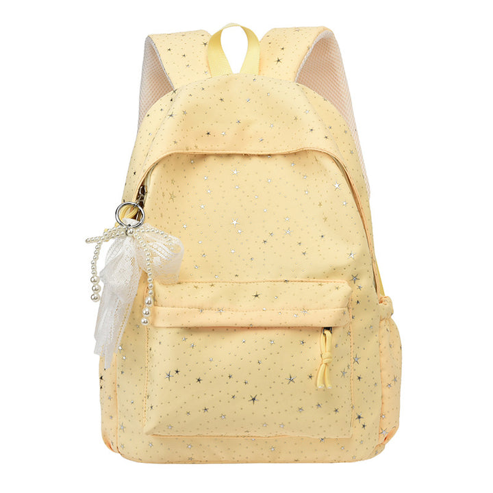Elegant backpack with glittering stars and practical compartments Kalsten