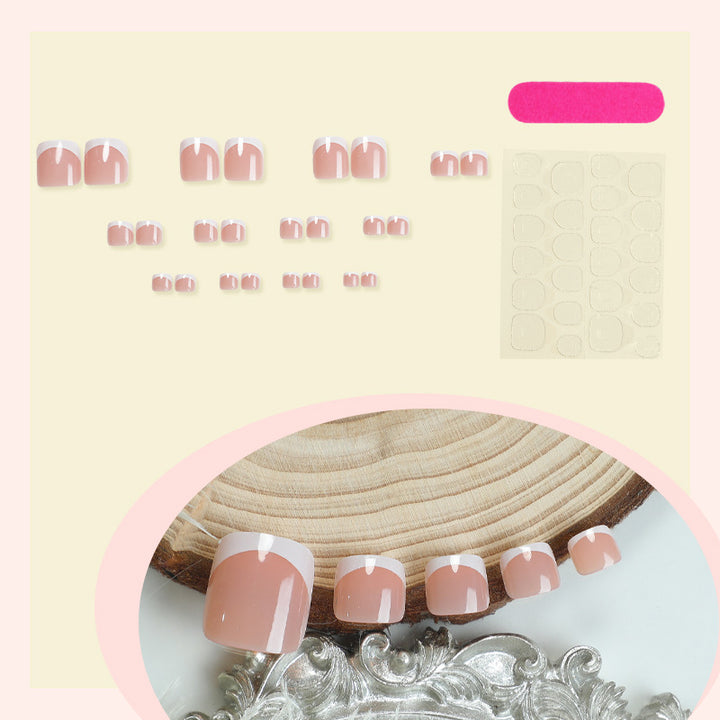 Premium Natural Finish Press-On Toenails Kalsten
