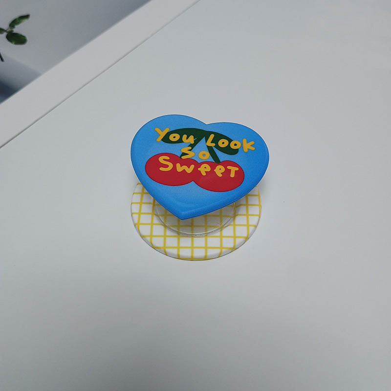 Heart-Shaped Character Phone Grip Kalsten