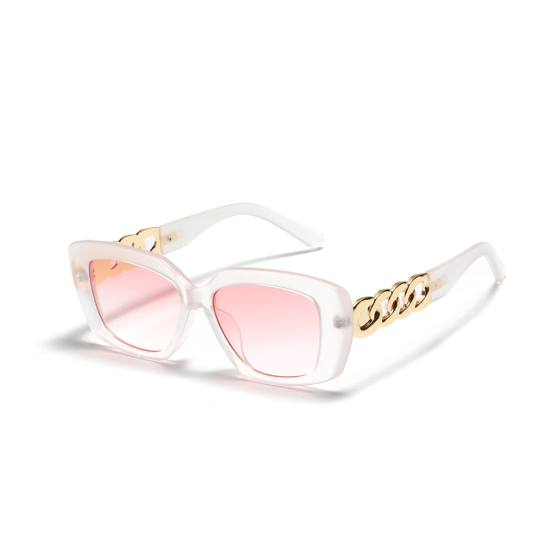 Ladies elegant square sunglasses with gold embellished frame Kalsten