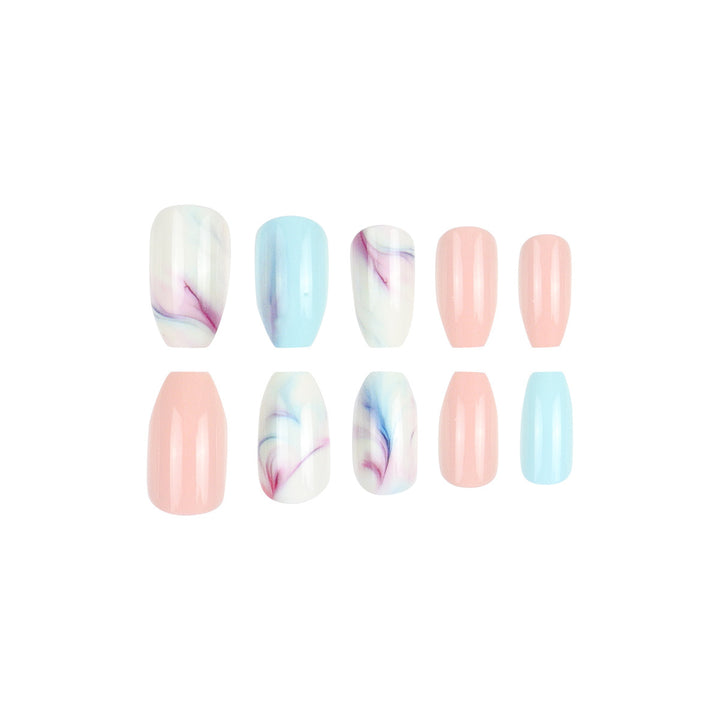 Artistic Marble Effect Press-On Nails Kalsten