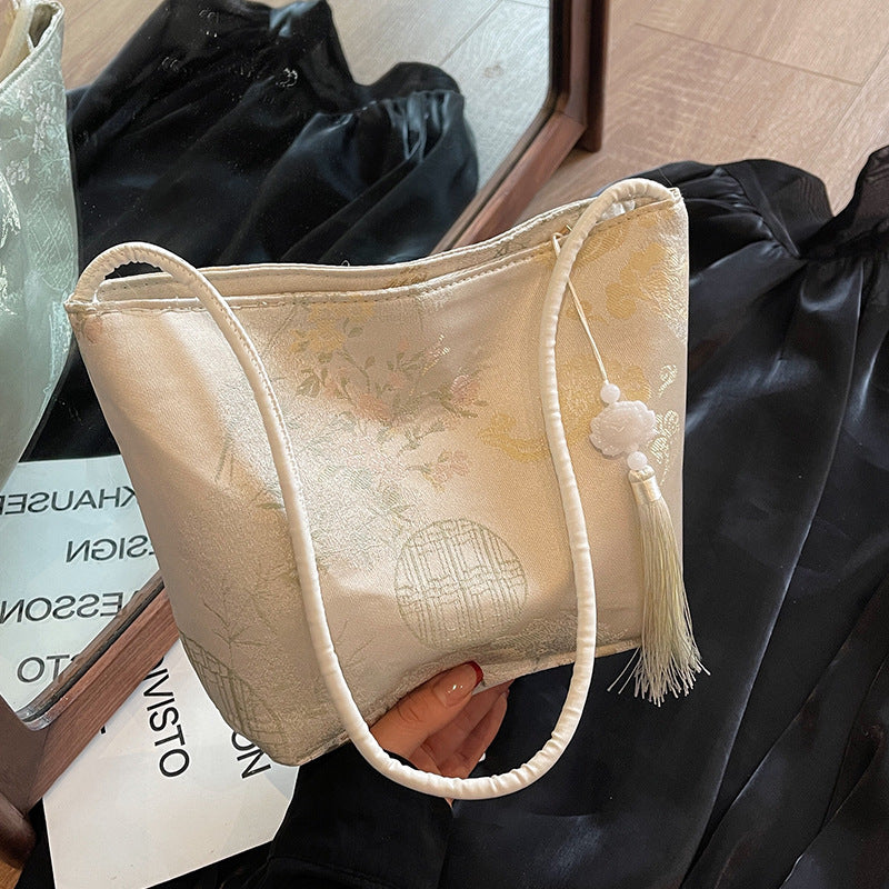Elegant Satin Shoulder Bag
