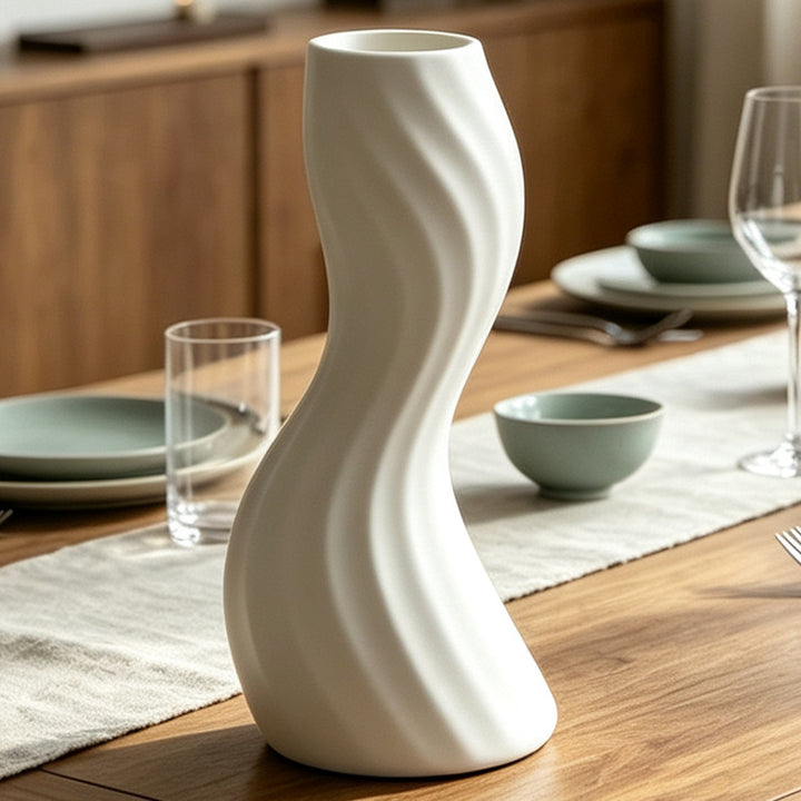 Elegant Twisted Decorative Floor Vase Kalsten