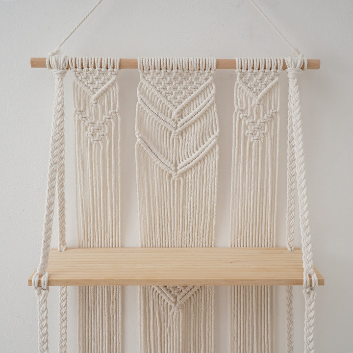 Macramé Wall Hanging Shelf Kalsten
