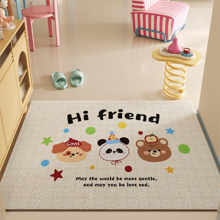 Cartoon-Themed Decorative Area Mat
