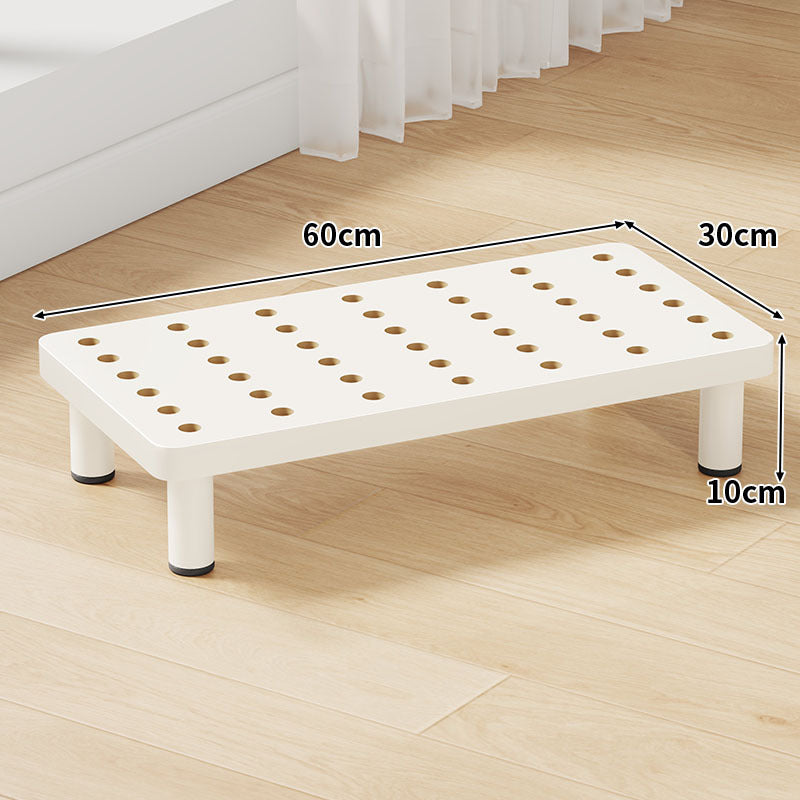 Low-Profile Ventilated Plastic Riser Platform with Anti-Slip Feet
