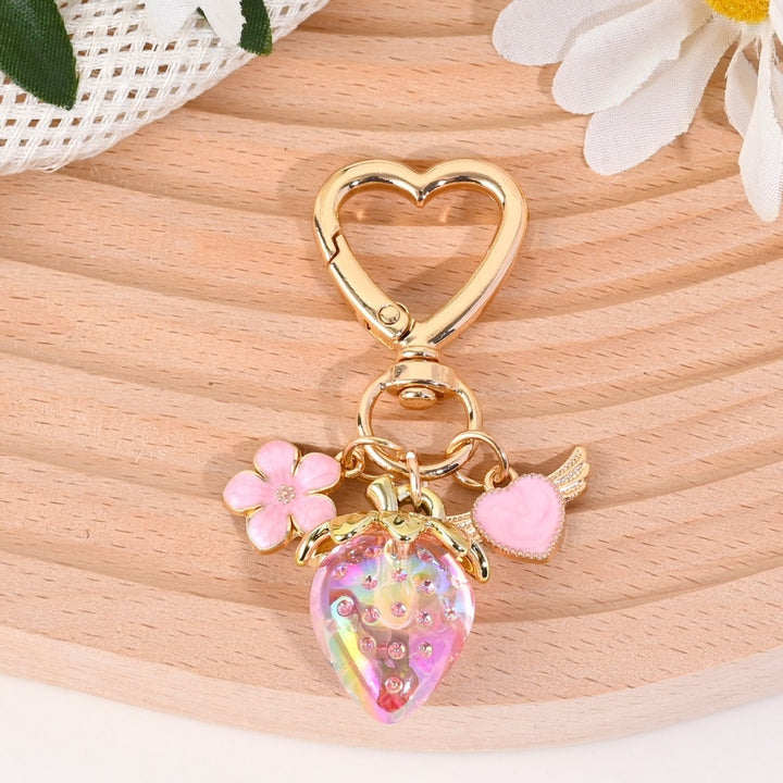 Keychain with Fruity Strawberry Design Kalsten