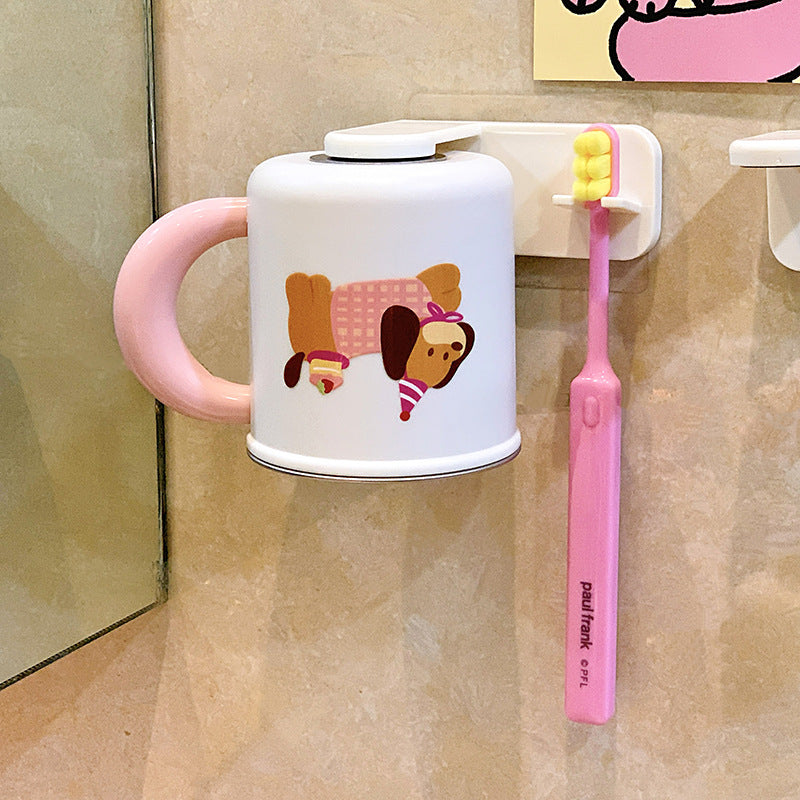 Wall-mounted toothbrush holder with cute dog design Kalsten