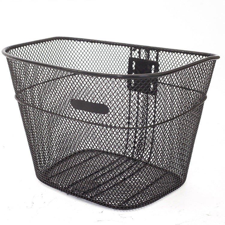 ventilated steel mesh bicycle front basket with quick-release bracket Kalsten