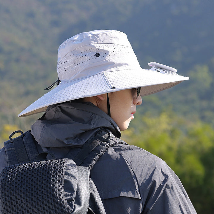 wide-brimmed outdoor sun hat with UV protection, breathable mesh, and adjustable chin strap Kalsten