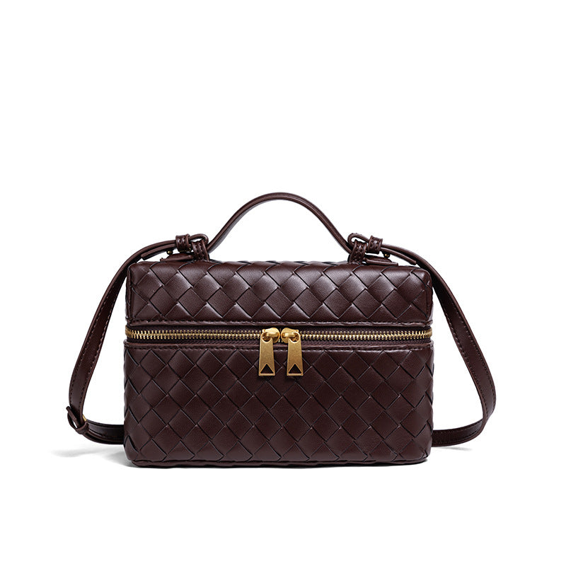 Woven Leather Cosmetic Case Kalsten