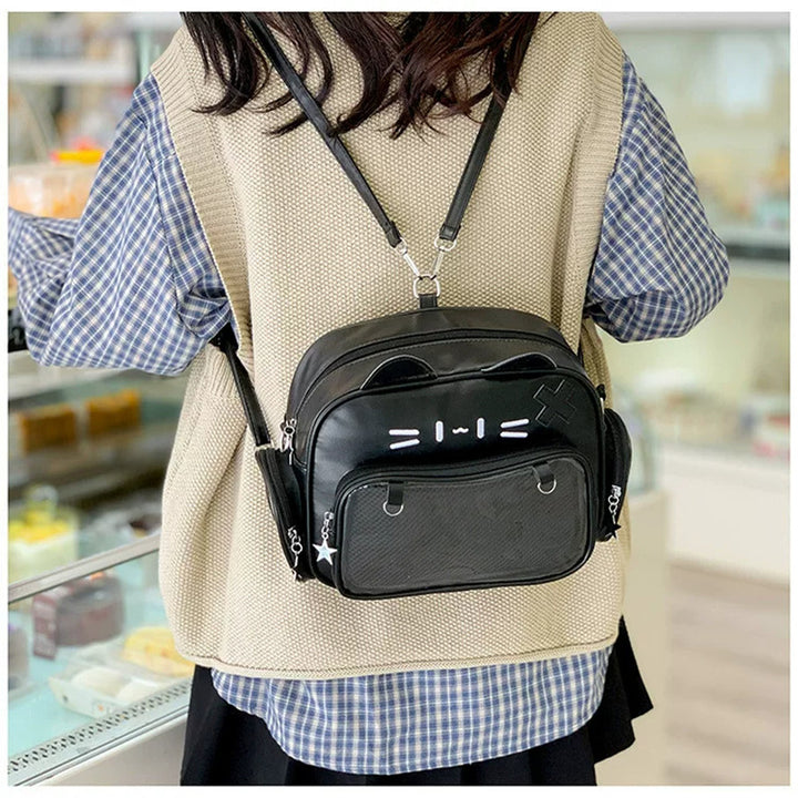 Cute Cat-Themed Crossbody Bag Kalsten