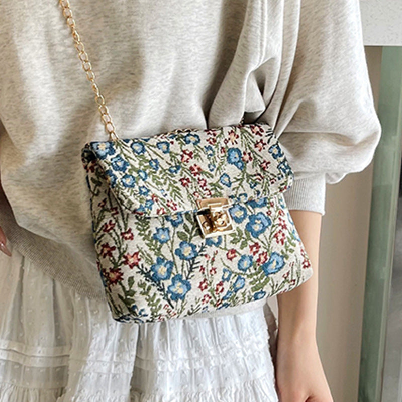 Floral Patterned Evening Clutch