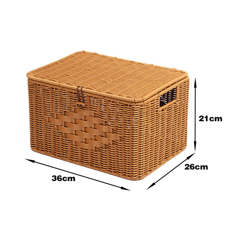 Rustic Woven Storage Chest Kalsten