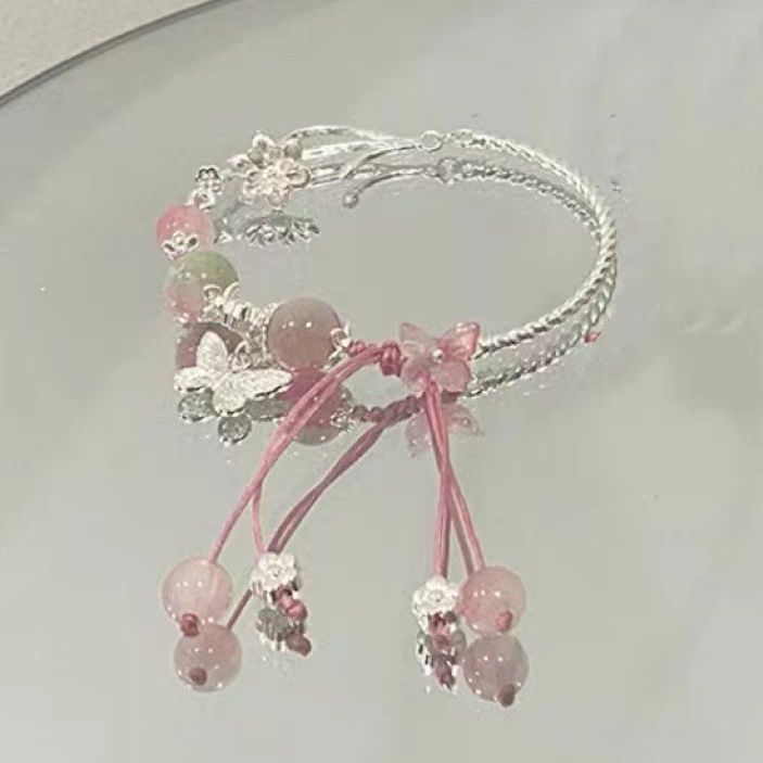 Elegant Flower and Gem Bracelet Kalsten