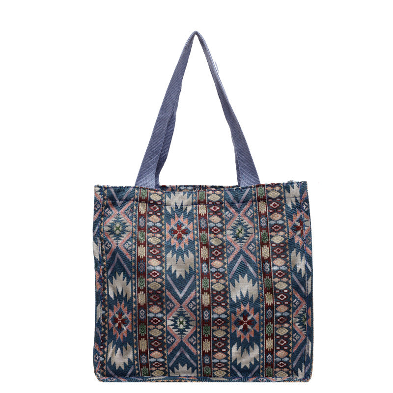Ethnic Patterned Tote Bag