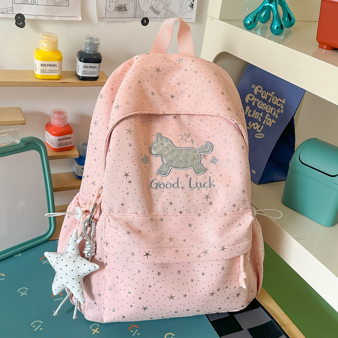 Cute Star-Embellished School Backpack Kalsten