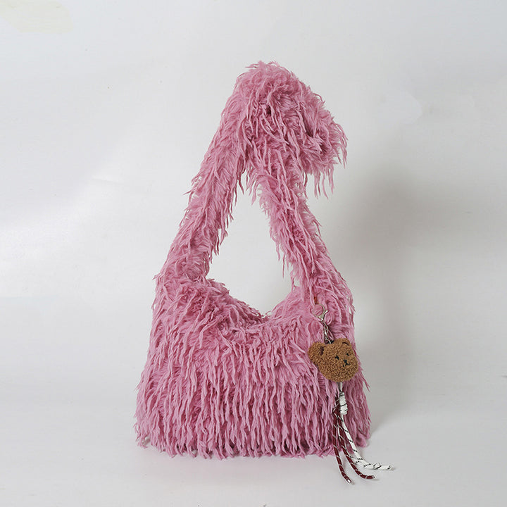 Fluffy Fringe Fashion Handbag
