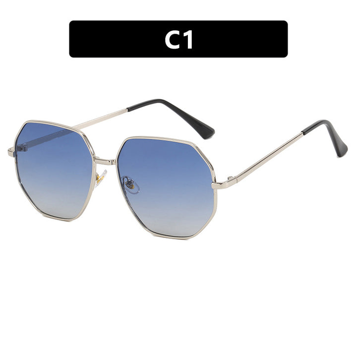 Women's fashionable geometric sunglasses with protective UV filter and stylish frame Kalsten