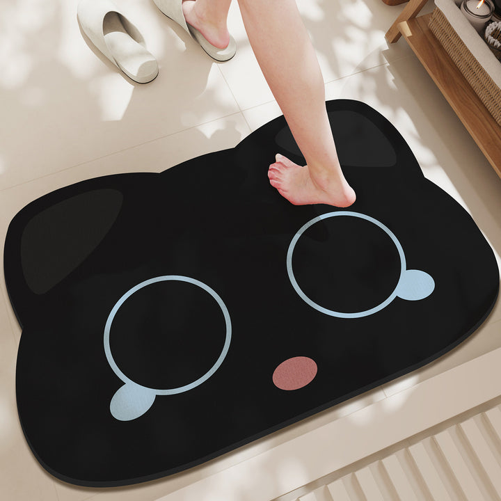 Cute Cat-Shaped Bath Mat Kalsten