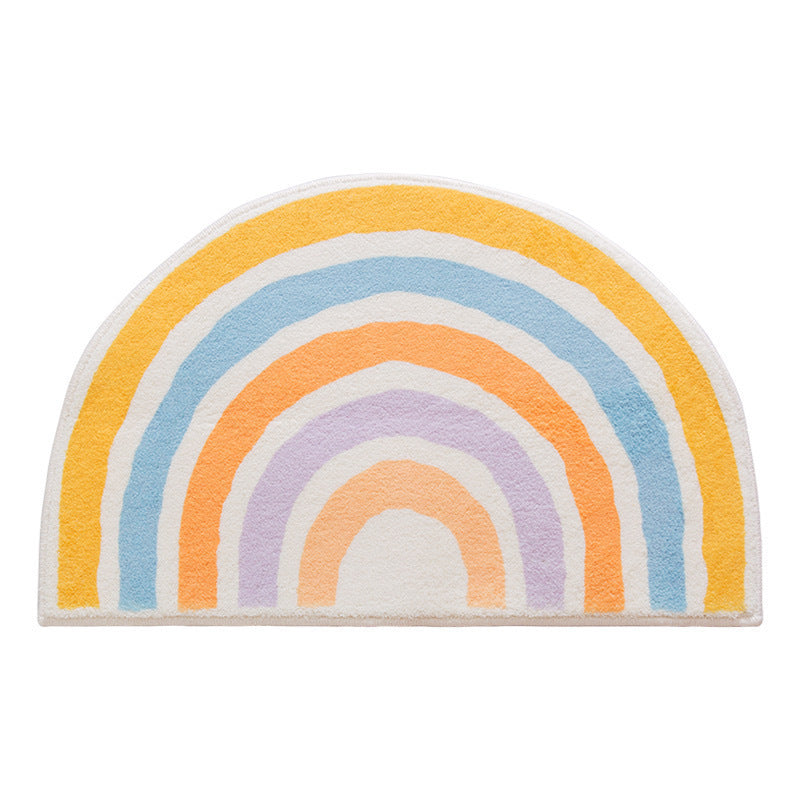 Rainbow-Themed Soft Plush Floor Mat Kalsten