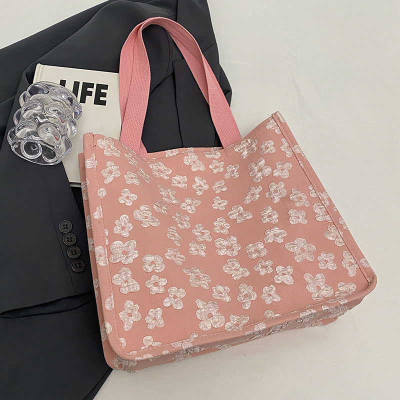 Floral Print Mini Tote Bag