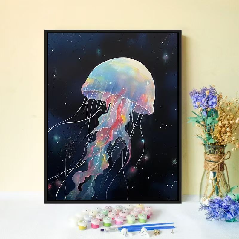 Jellyfish-Inspired Canvas Wall Art Kalsten