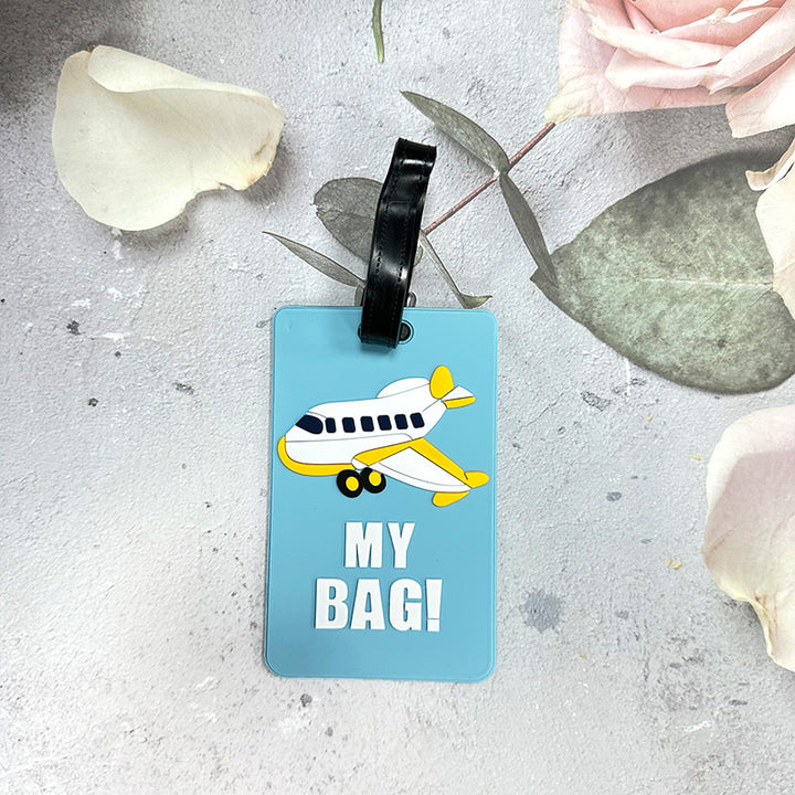 Airplane-Themed Luggage Tag Kalsten