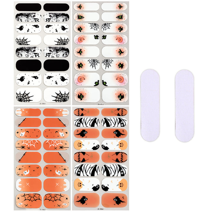 Thematic Halloween Nail Wraps