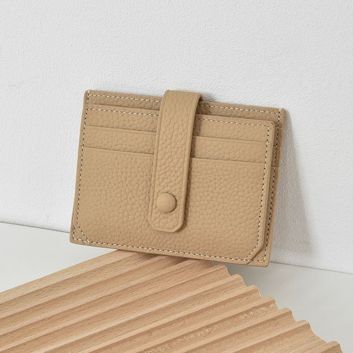 Textured Leather Card Holder Kalsten