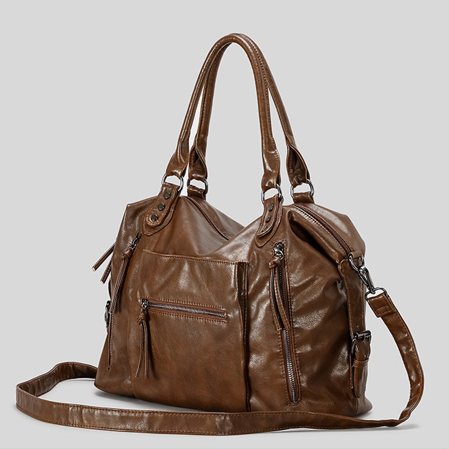 Luxurious Leather Hobo Bag