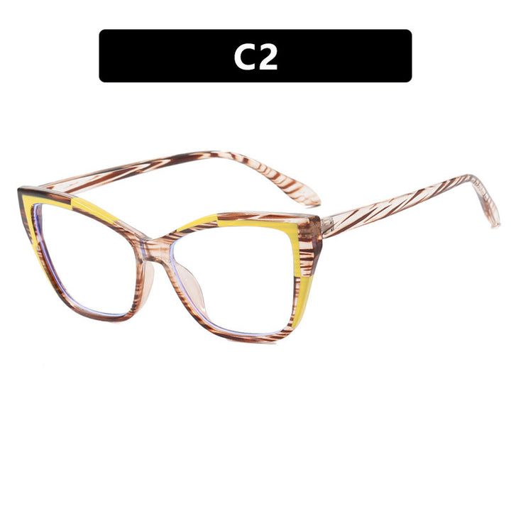 Women's Fashion Cat-Eye Glasses with Transparent Frame Kalsten