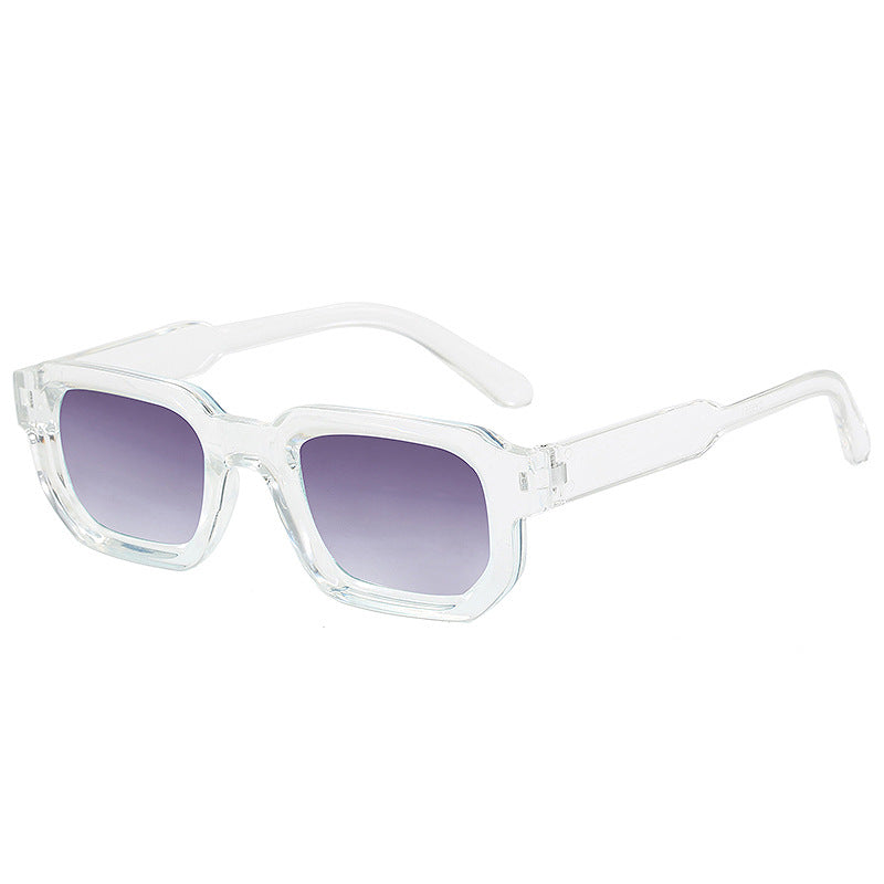 Women's fashionable square sunglasses with clear frame Kalsten