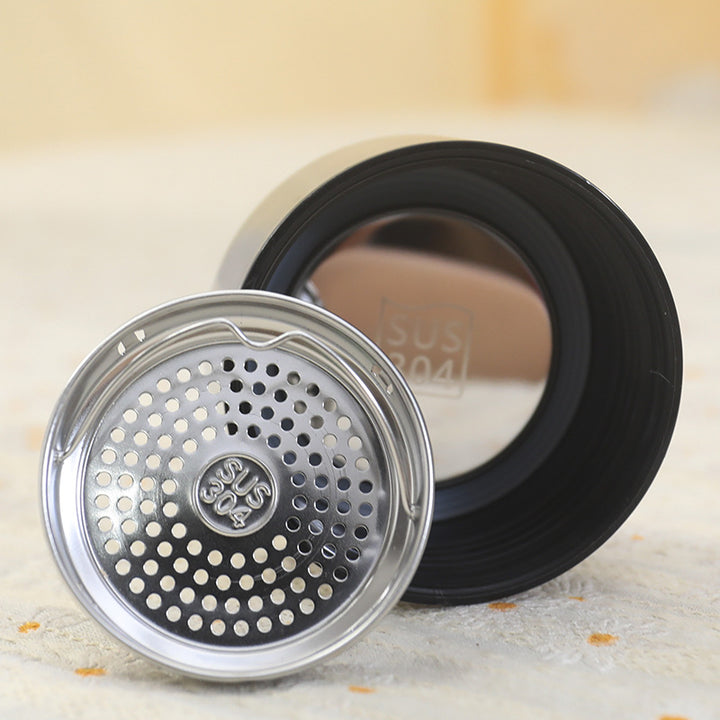 Women's Insulated Bottle with Removable Tea Strainer and Carry Strap Kalsten