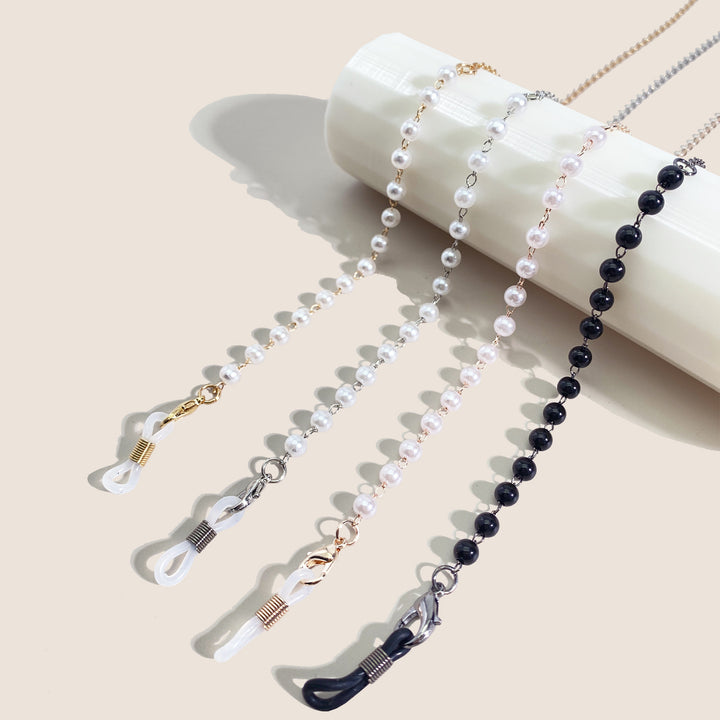 Pearl-Embellished Eyewear Retainer Chain Kalsten