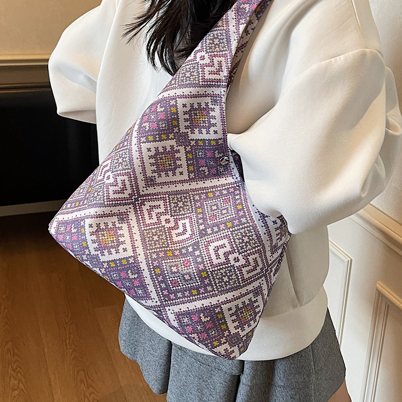 Ethnic Patterned Shoulder Bag