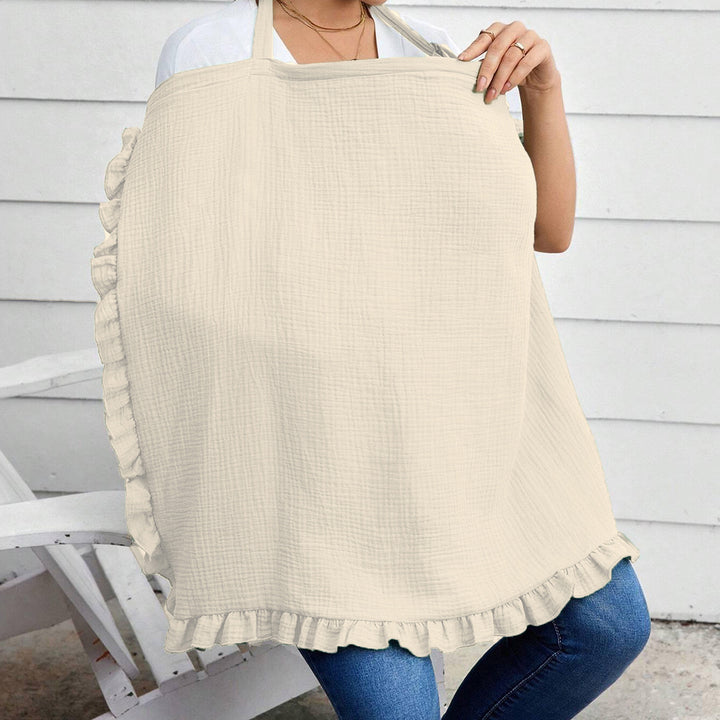 Stylish Ruffled Cotton Cooking Apron kalsten