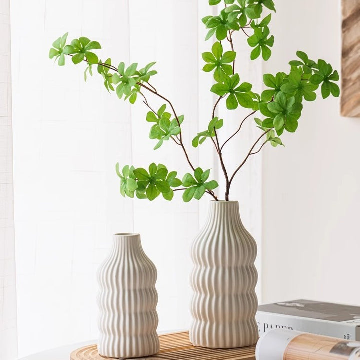 Stylish ceramic vase with wave structure Kalsten