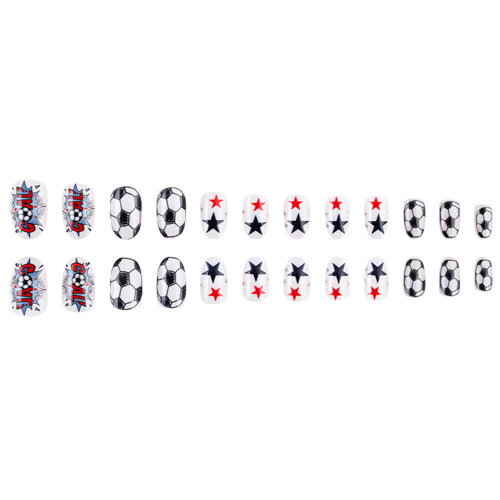 Sporty Themed Press-On Nail Set Kalsten